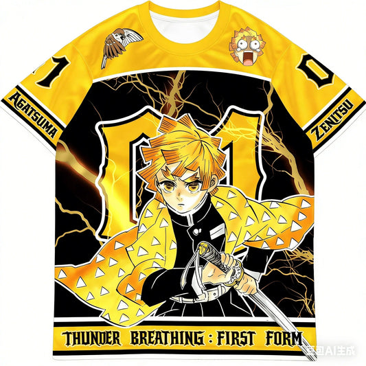 Zenitsu Thunder Breathing Oversized Jersey